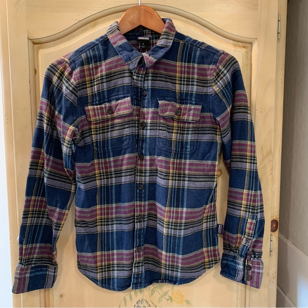 Patagonia Fjord Flannel Shirt - Women's Blue XS